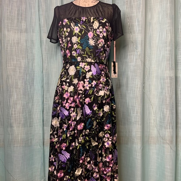 Alex Marie Floral Embroidered High Low Dress - Picture 16 of 16
